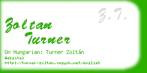 zoltan turner business card